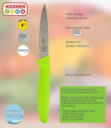 4" Knife Parve/Green