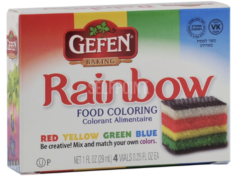 Gefen Food Colors Asst