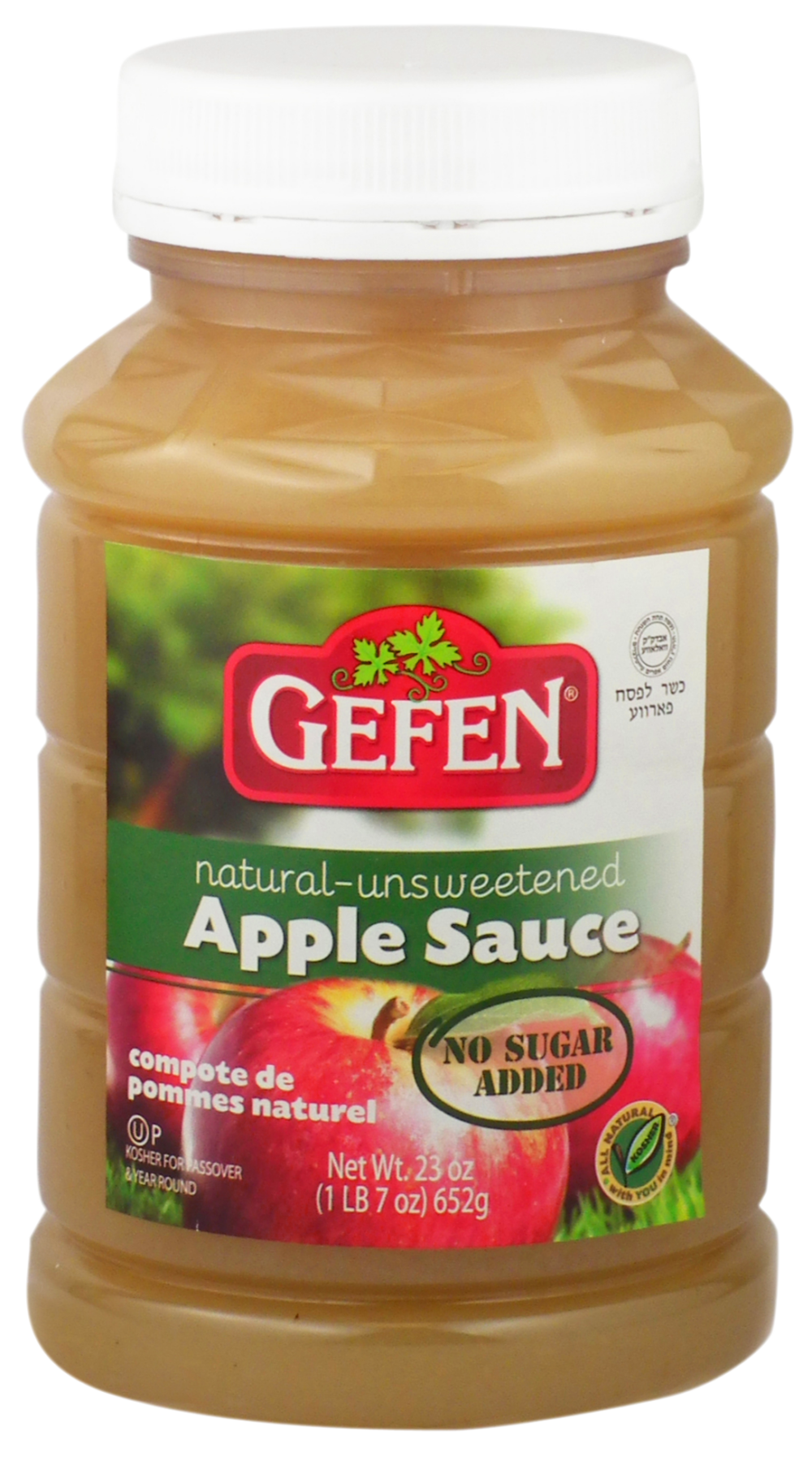 Gefen Apple Sauce Nat. 23-oz