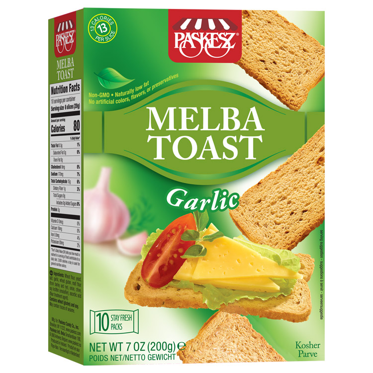Melba Toast Rstd Garlic