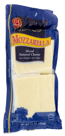 Mozzarella Sliced 1-lb