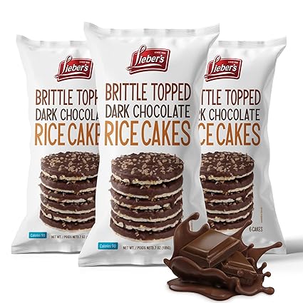 Rice Cake Dark Choc Brittle