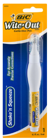 White Out Pen Squeeze