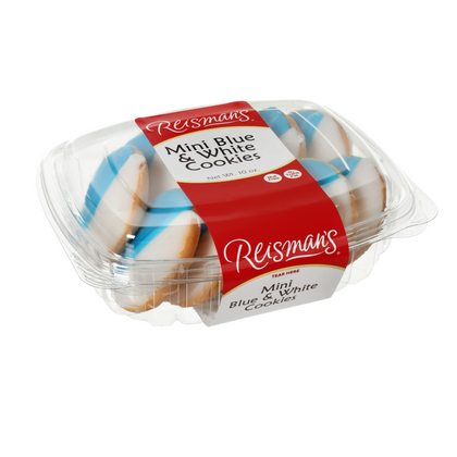 Mini Blue & White Cookies