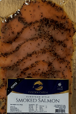Smoked Salmon Pepper Crusted